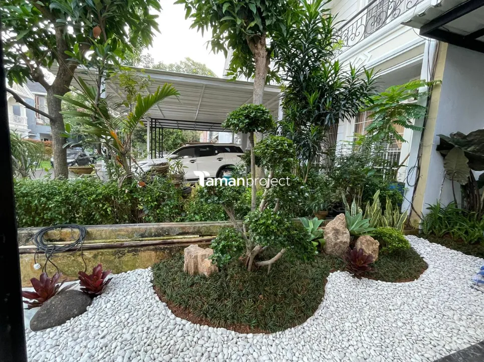 taman kering, zen garden, taman vertikal, vertical garden, bsd tangerang